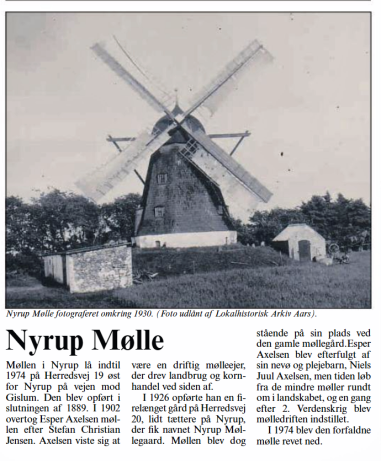 Nyrup Mølle - dengang Far fik malet korn