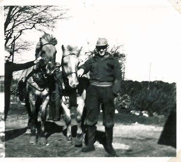 Bent og Henry med hestene