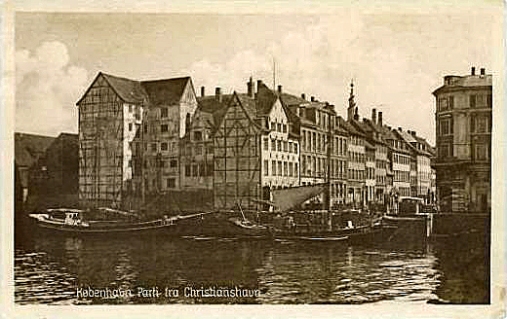Brogade - Parti fra Chr.Havn - orig.postkort fra 1931